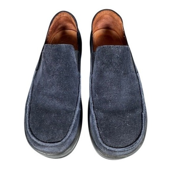 Birkenstock Shoes - Birkenstock Slip On Shoes Women Navy Suede Comfort Loafers Size 38 / 7.5